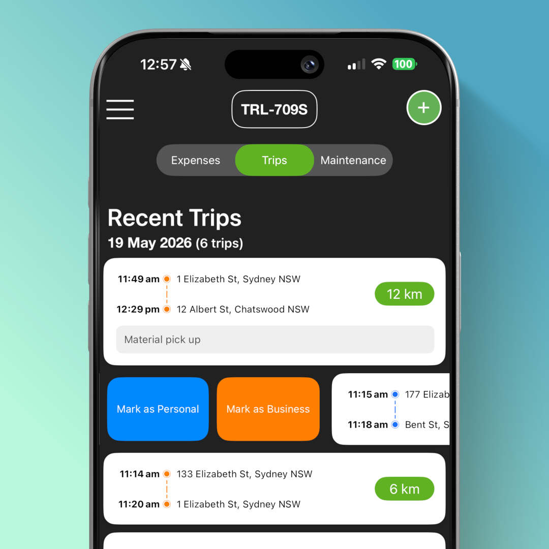 Trip classification as business
