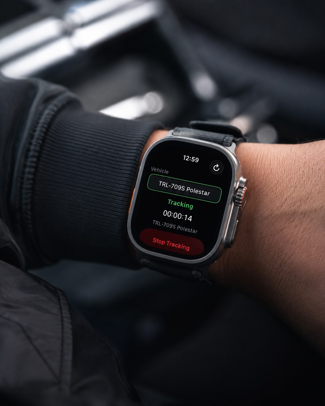 Mileage tracker on smart watch